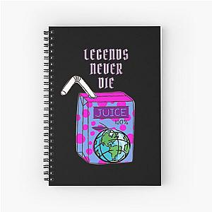 Juice Wrld Notebooks - WRLD Nightlight Spiral Notebook