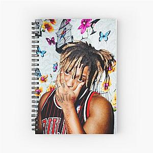 Juice Wrld Notebooks - Juice WRLD Halftone Vision Spiral Notebook