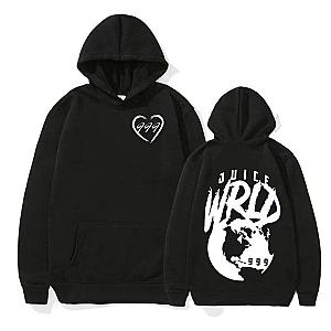 Juice Wrld Hoodies - Juice Wrld Iconic Black Pullover Hoodie