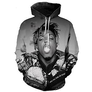 Juice Wrld Hot Rapper 3D Casual Oversized  Streetwear Pullover Hoodie