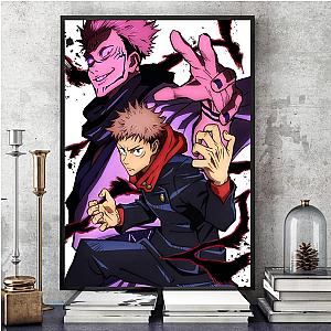 Sukuna and Yuji Purple Painting   Jujutsu kaisen official merch