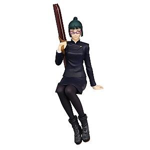 14cm Jujutsu Kaisen Zenin Maki Sitting Anime Figure Toys