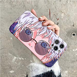 Jujutsu Kaisen iPhone Cases - Satoro Gojo Glasses Cartoon Anime Blue Case