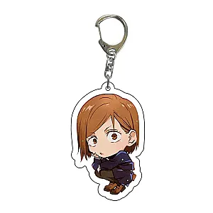 Jujutsu Kaisen Keychains - Nobara Kugisaki Acrylic Cartoon Metal Key Ring