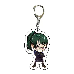 Jujutsu Kaisen Keychains - Maki Zen'in Acrylic Cartoon Metal Key Ring