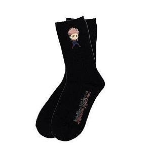 Jujutsu Kaisen Socks Black Yuji Chibi JMS2812