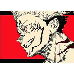 Jujutsu Kaisen Poster Sukuna Red Background JMS2812