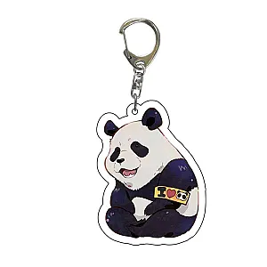 Jujutsu Kaisen Keychains - Panda Acrylic Cartoon Metal Key Ring