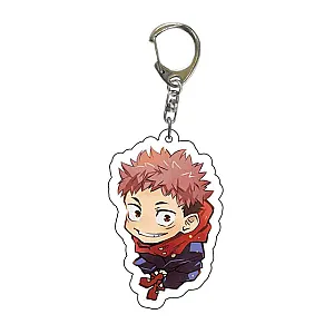 Jujutsu Kaisen Keychains - Yuji Itadori Acrylic Cartoon Metal Key Ring