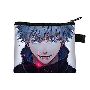 Mini Gojo Jujutsu Kaisen wallet with Crystal Blue Eyes JMS2812