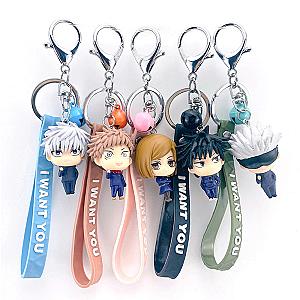 Jujutsu Kaisen Keychains - Cute Key Chain Kawaii Cartoon Bag Pendant Figure