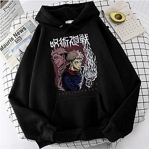 Jujutsu Kaisen Hoodies - Itadori Yuji Printed Graphic Pullover Hoodie