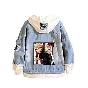 Yuji Itadori Combat Jujutsu Kaisen Denim Jacket JMS2812