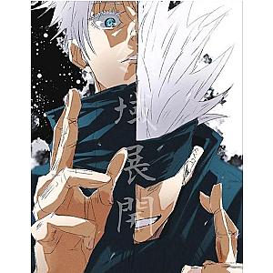 Gojo Blue Eyes Blindfold Poster JMS2812