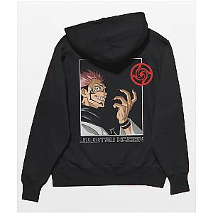 Jujutsu Kaisen Hoodies - Ryomen Sukuna Black Pullover Hoodie