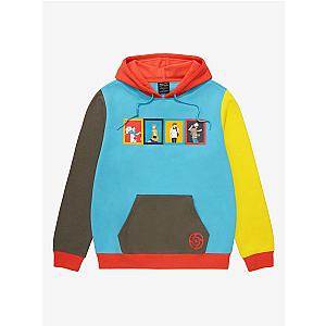 Jujutsu Kaisen Hoodies - Jujutsu Kaisen Friends Color Block Pullover Hoodie