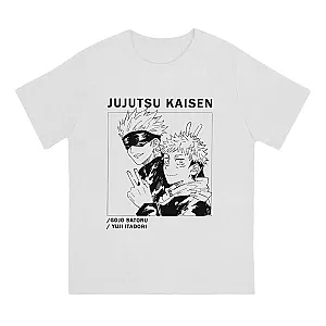 Jujutsu Kaisen Gojo Satoru Yuji Itadori Crewneck Short Sleeve T Shirt