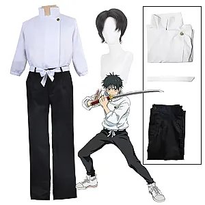 Okkotsu Yuta Anime Jujutsu Kaisen Cosplay Costume Tops Pants Belt Uniform Suit