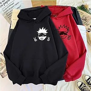 Unisex Japanese Anime Jujutsu Kaisen Gojo Satoru Graphic Streetwear Hoodies