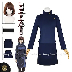 Jujutsu Kaisen Season 2 Shoko Ieiri Cosplay Costume Wig