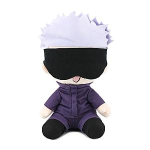 23cm Gojo Satoru With Eyes Mask Sititng Jujutsu Kaisen Stuffed Toy Plush