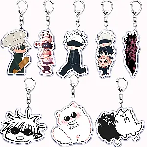 Anime Jujutsu Kaisen Characters Ryomen Sukuna Gojo Satoru Key Chain