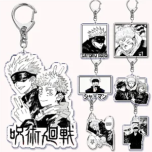 Anime Jujutsu Kaisen Gojo Satoru Sukuna Key Chain