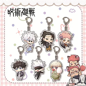 Japan Anime Jujutsu Kaisen Cosplay Yuji Itadori Gojo Satoru Fushiguro Megumi Figures Bag Keychains