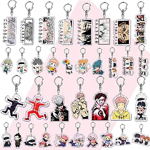 Anime Jujutsu Kaisen Satoru Gojo Sukuna Keychains