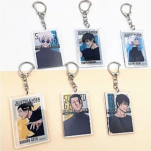 Jujutsu Kaisen Satoru Gojo Fushiguro Toji Geto Suguru Cosplay Keychains