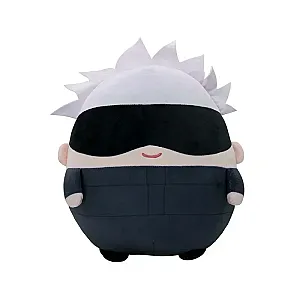 30cm Gojo Satoru With Eye Mask Jujutsu Kaisen Cute Round Doll Plush