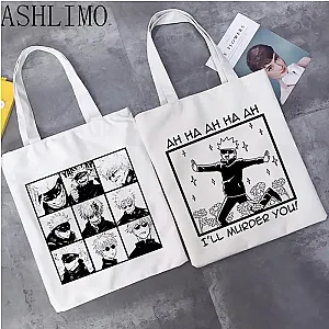 Anime Jujutsu Kaisen Cartoon Print Shopping Bag