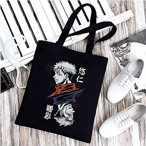 Satoru Yuji Itadori Jujutsu Kaisen Anime Cartoon Korean Tote Bag