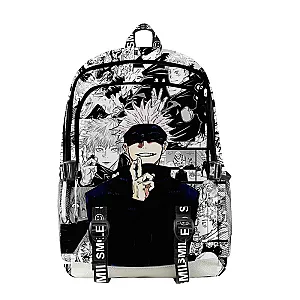 Jujutsu Kaisen Itadori Satoru Gojo Characters Print Manga Collage Backpack