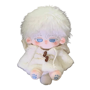20cm White Cute Gojo Satoru Jujutsu Kaisen Changeable Cloth Stuffed Toy Plush