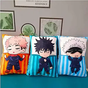 Jujutsu Kaisen Satoru Gojo Yuji Itadori Fushiguro Megumi Sleep Back Plush Pillow