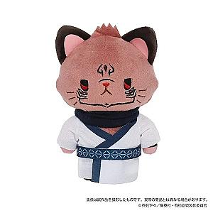 14cm Brown Ryomen Sukuna Jujutsu Kaisen with CAT Genuine Movic Plush