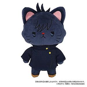 14cm Black Megumi Fushiguro Jujutsu Kaisen with CAT Genuine Movic Plush