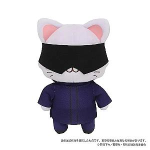 14cm Black White Gojo Satoru Jujutsu Kaisen with CAT Genuine Movic Plush