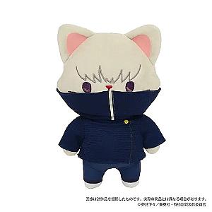 14cm Black White Inumaki Toge Jujutsu Kaisen with CAT Genuine Movic Plush