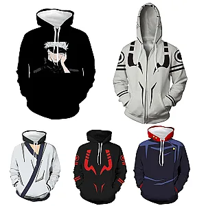 Anime Jujutsu Kaisen Satoru Gojo Itadori Yuji 3D Print Hoodie