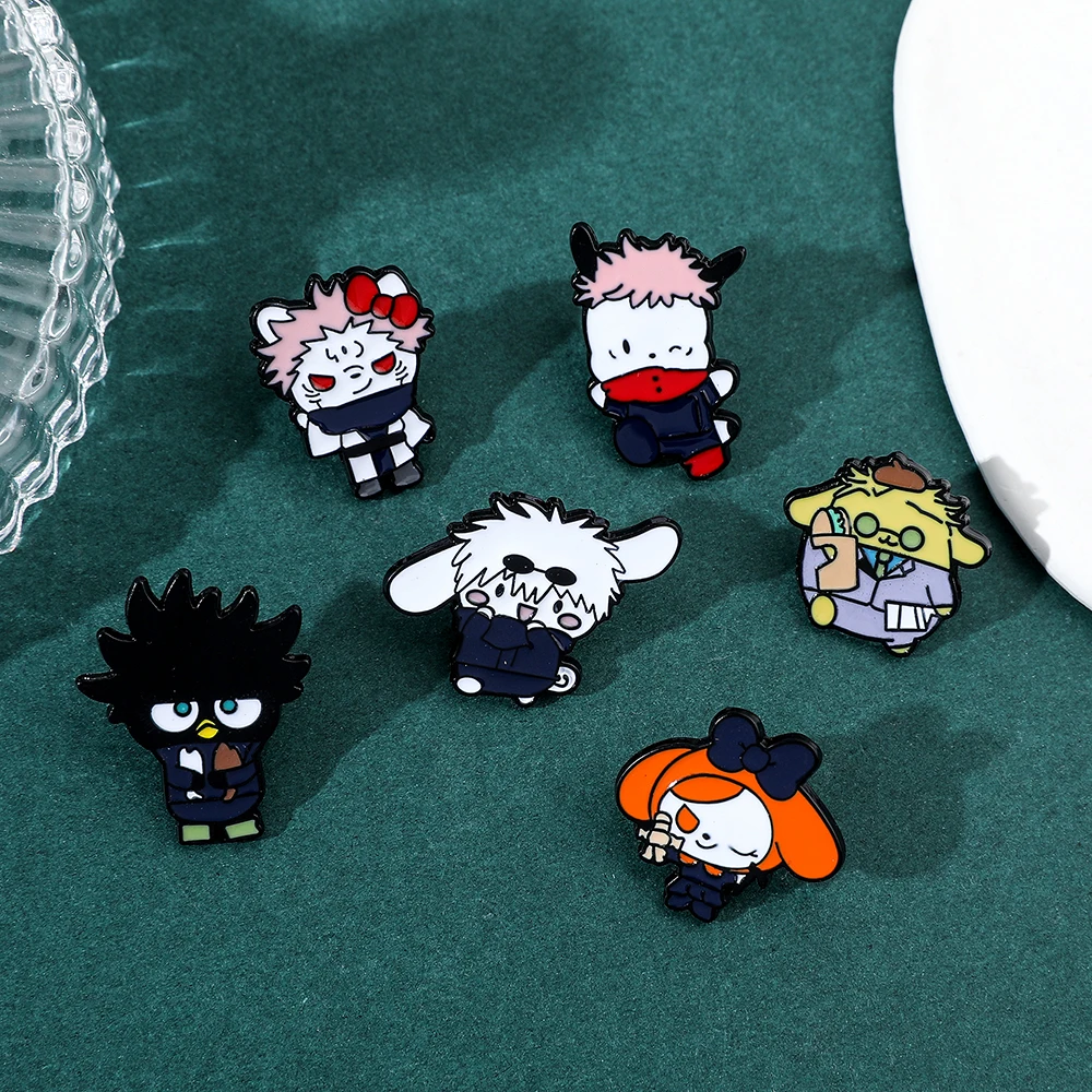 Sanrio X Jujutsu Kaisen Satoru Gojo Enamel Pins Jujutsu Kaisen Plush Shop Official Jujutsu 0211