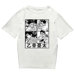 Jujutsu Kaisen Anime Characters Print Manga Round Neck Shirt