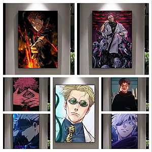 Japan Action Anime Cartoon Jujutsu Kaisen Picture for Kids Home Decoration Painting Posters