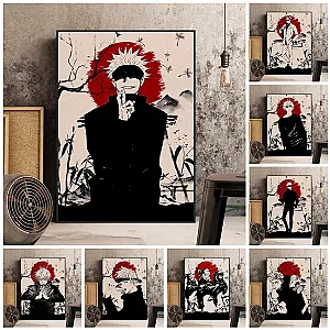 Japanese Anime Jujutsu Kaisen Gojo Satoru Decorative Painting Canvas Poster