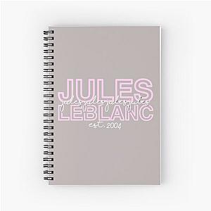 Jules LeBlanc Name Outline Spiral Notebook