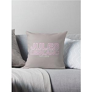 Jules LeBlanc Name Outline Throw Pillow