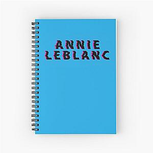 Annie LeBlanc Glitch (Black) Spiral Notebook