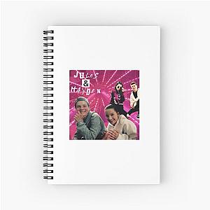 Annie LeBlanc and Hayden Summerall Retro Spiral Notebook