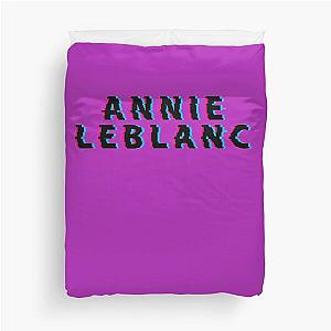 Annie LeBlanc Glitch (Black) Duvet Cover